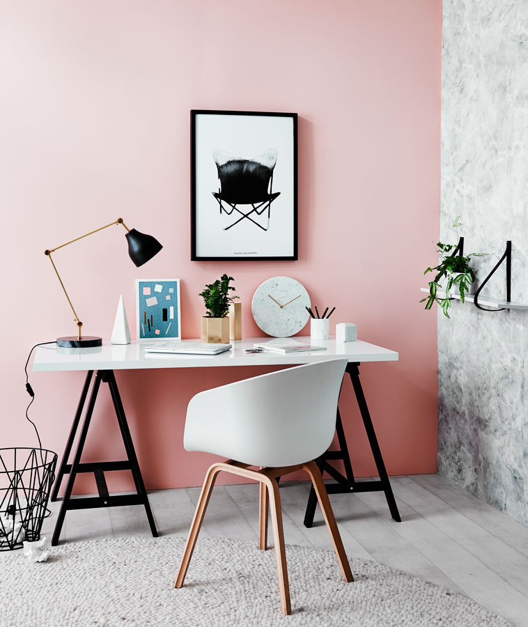 Norsu Interiores paredes color rosa cuarzo pantone
