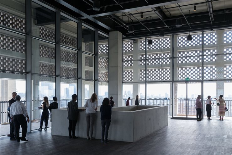 Desde el último piso de la Tate Modern se obtiene una vista de 360 grados de Londres.