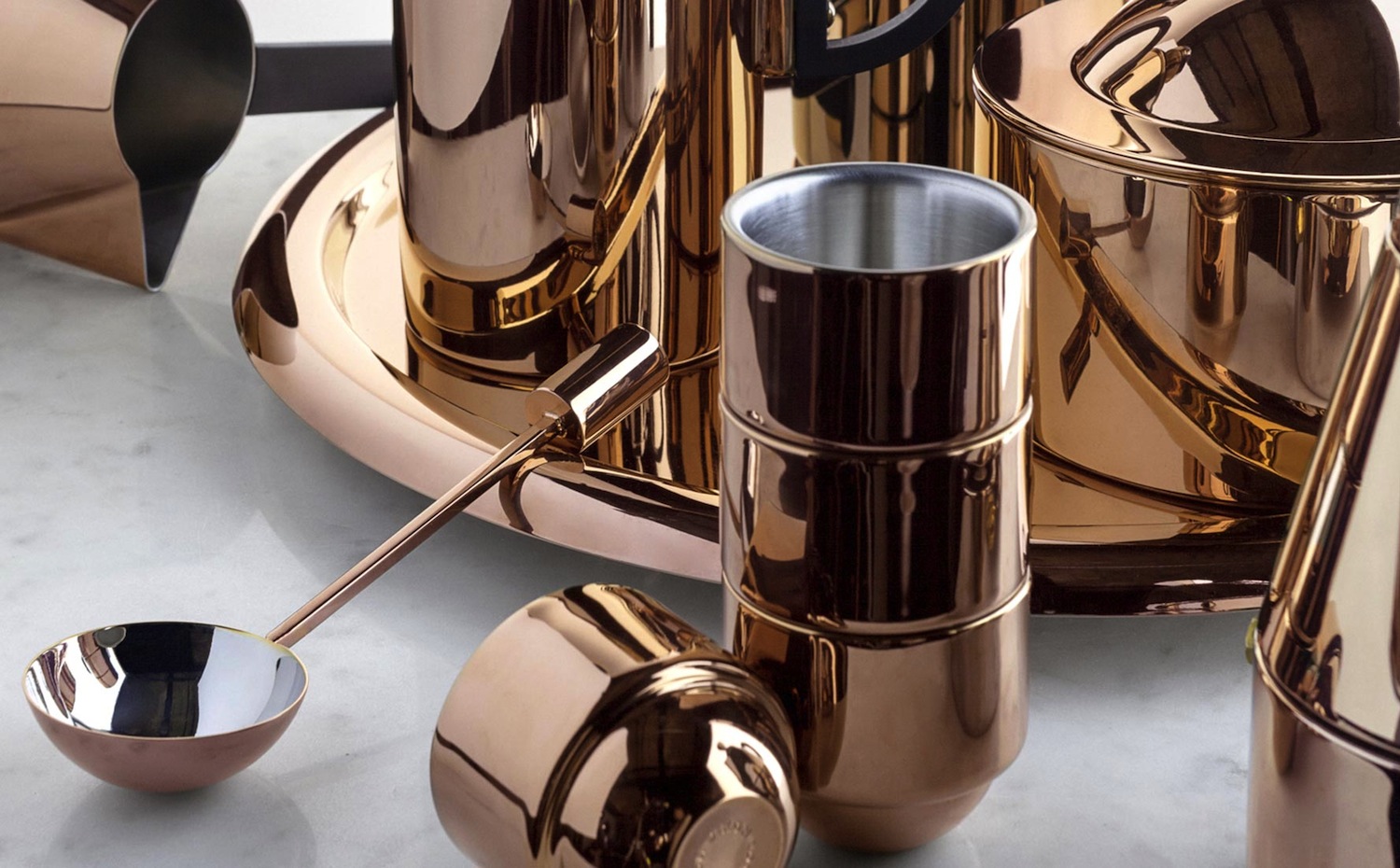 Set en cobre de Tom Dixon. [04] Aroma metalizado