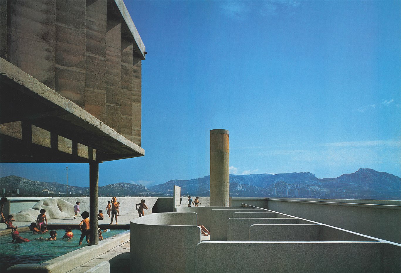  Cubierta de la Unité d'Habitation. Marsella (Francia). 1952 Le Corbusier