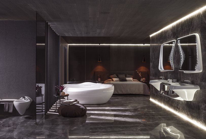 Vitae profundiza en el baño como espacio emocional, proponiendo un escenario para la reflexión y la renovación