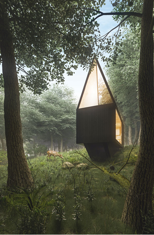 La Cabaña en el Bosque del diseñador polaco Tomek Michalski