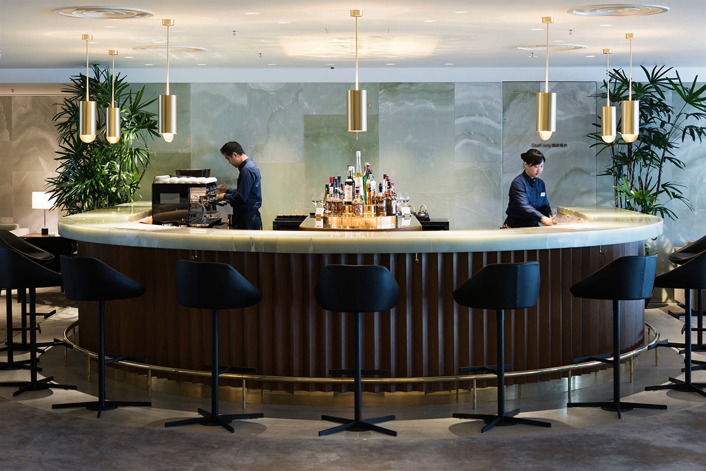 Sala Vip de clase First en Hong Kong para Cathay Pacific