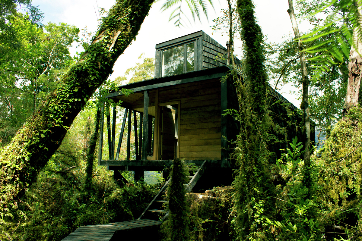 refugio cabaña Armando Montero y Samuel Bravo Chile