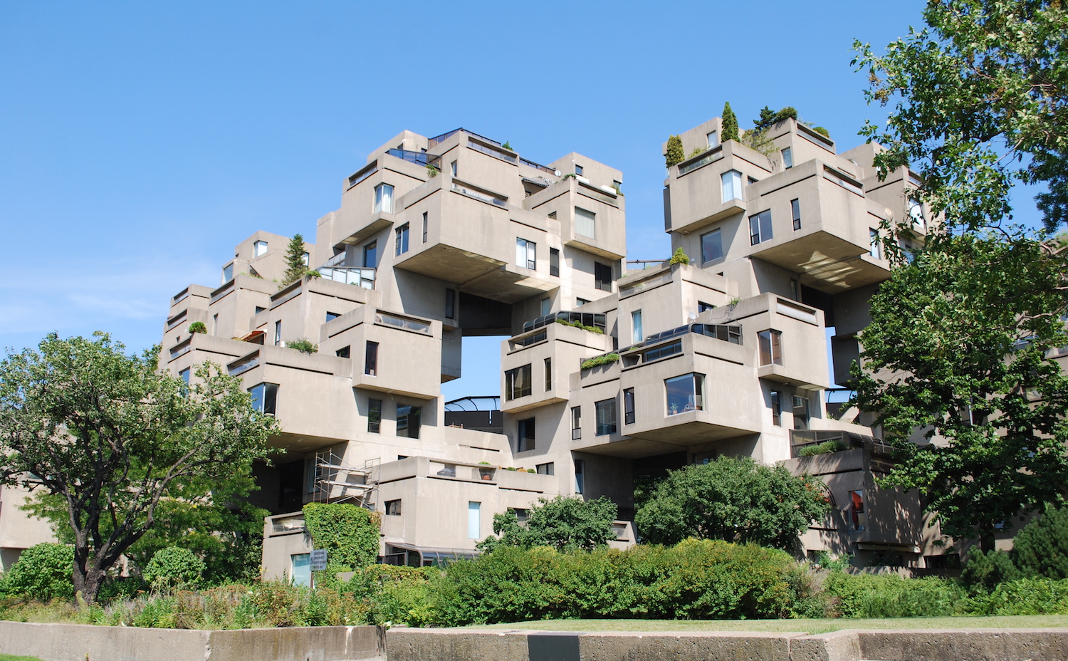 El complejo de apartamentos Habitat 67 en la actualidad