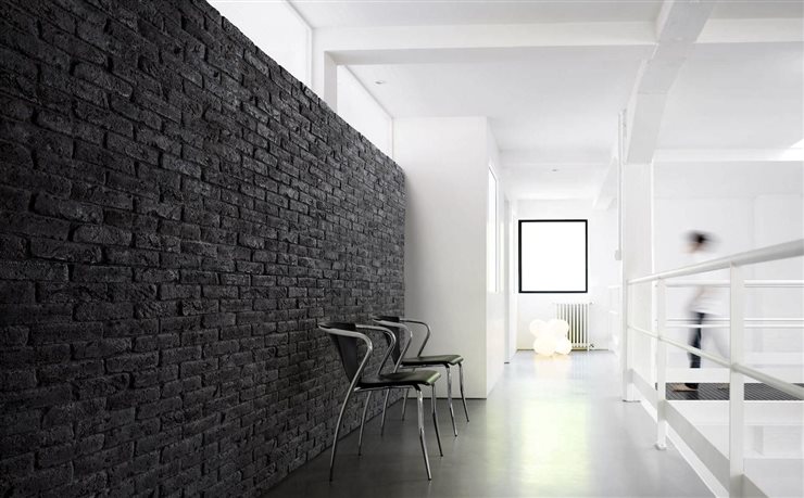 Revestimiento de arcilla con acabado decorativo en forma de ladrillo, de Orsol