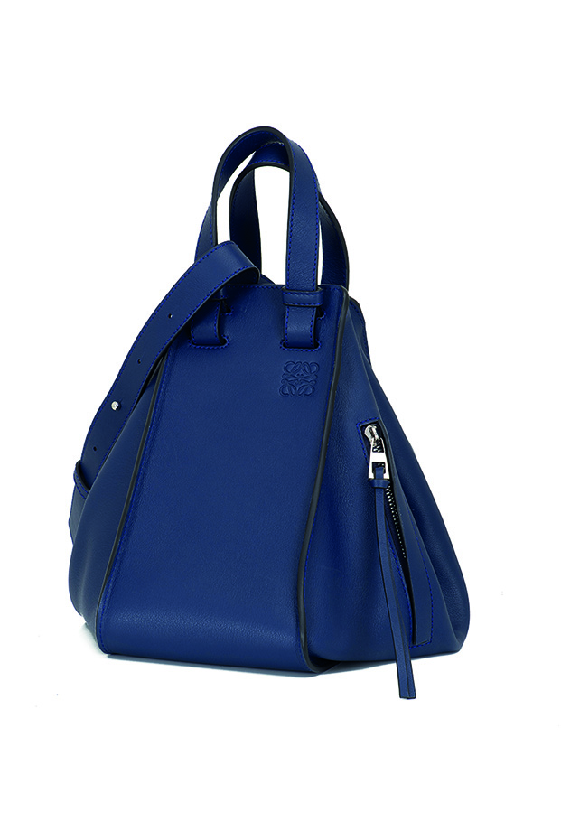 Bolso Hammock en piel de ternera azul