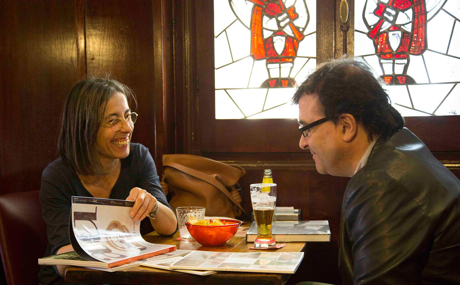 cercas+rcr 3. Carme Pigem, del estudio RCR, y Javier Cercas
