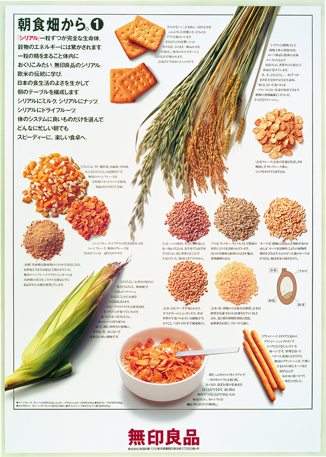 1990-11 From filed to breakfast ©Ikko Tanaka,  licensed by DNPartcom. De la gaveta al desayuno, 1990
