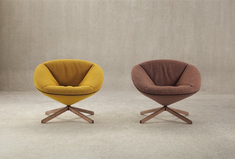 El sillón Tortuga existe en versión con y sin cabecero