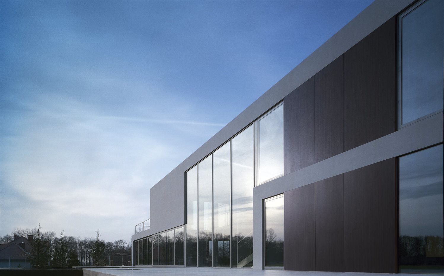 16.. Con estas paredes de cristal se ha cumplido el objetivo de aprovechar al máximo las vistas al exterior
