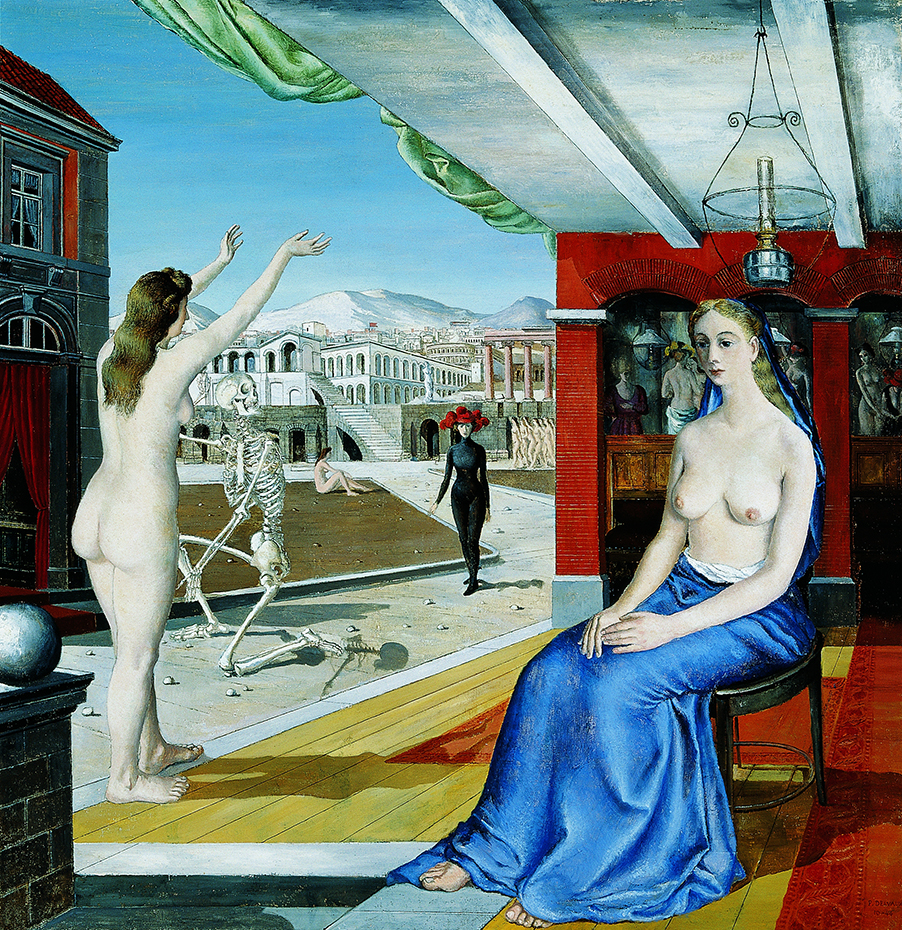 L’Appel (1944), de Paul Delvaux. Colección Telefónica