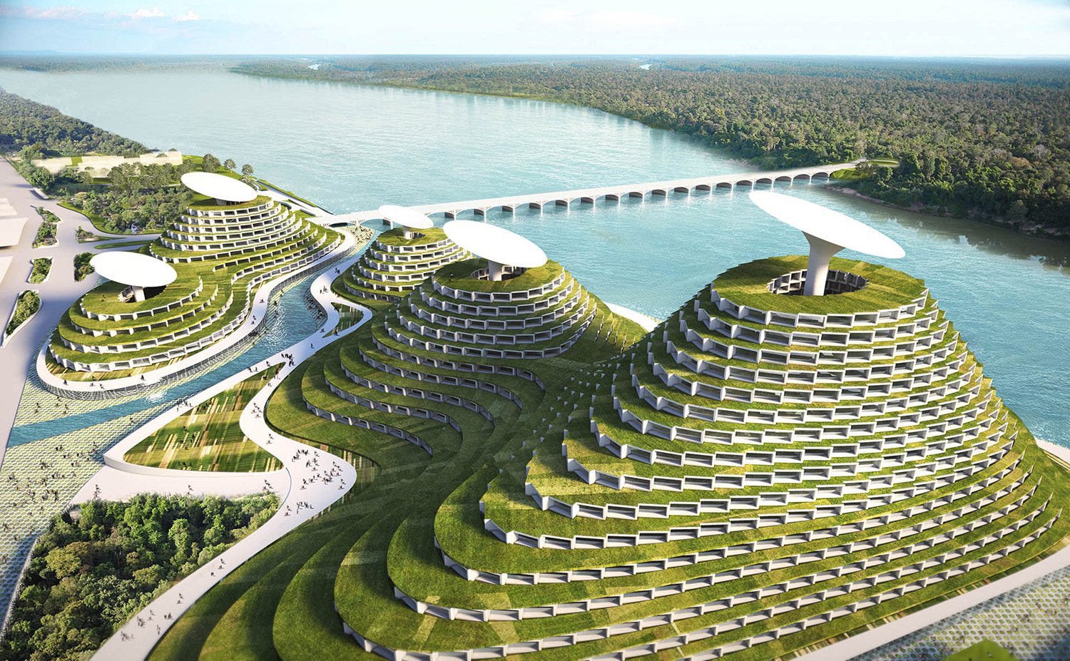 detroit-smart-city-avoid-obvious1-s. Smart City Detroit, del estudio Avoid Obvious Architects, es un proyecto de desarrollo mixto público y privado para reactivar la antigua capital del motor estadounidense. Fue ganador del London Creative Competition 2015