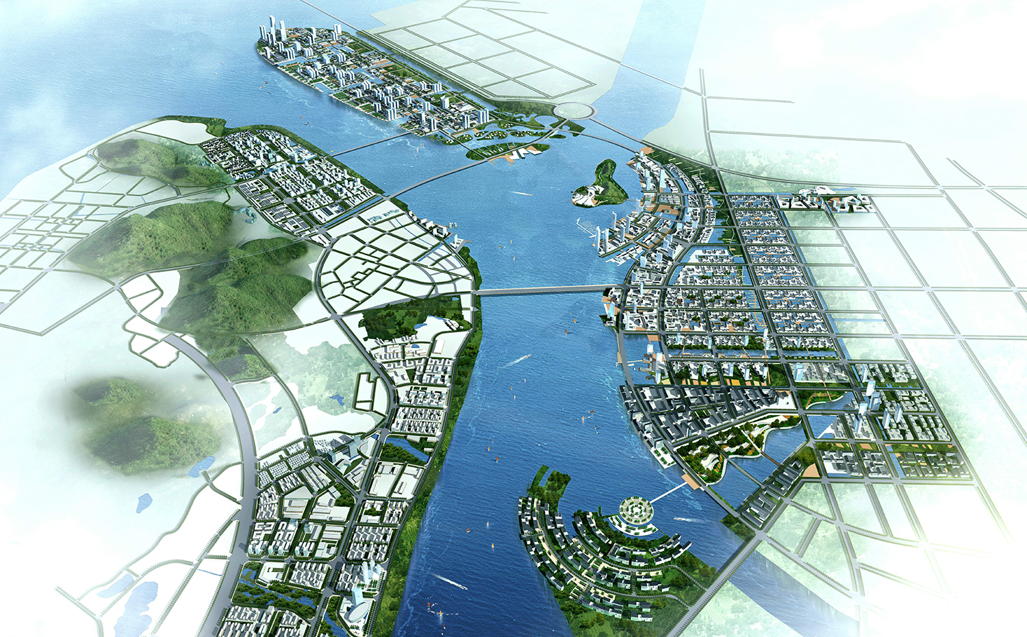 Smart City Nansha. El distrito de Nansha, en la ciudad china de Guangzhou, plantea un nuevo tipo de desarrollo urbano en una zona económica estratégica, muy cerca de Hong Kong y Macao