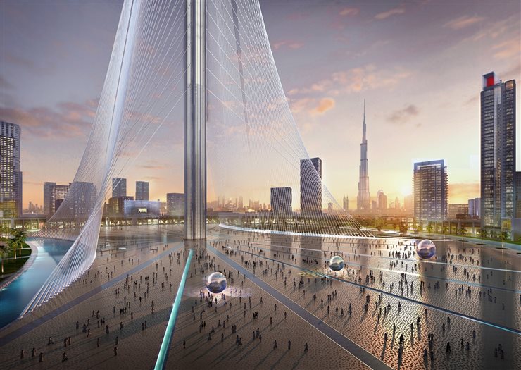 La torre será el corazón del nuevo distrito de Dubai Creek Harbour