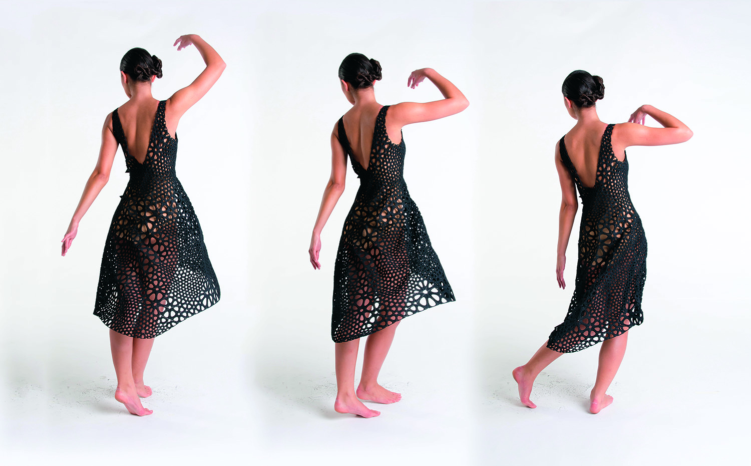 Nervous Systems ha desarrollado un nuevo concepto de vestidos sin costuras basados en la fabricación digital