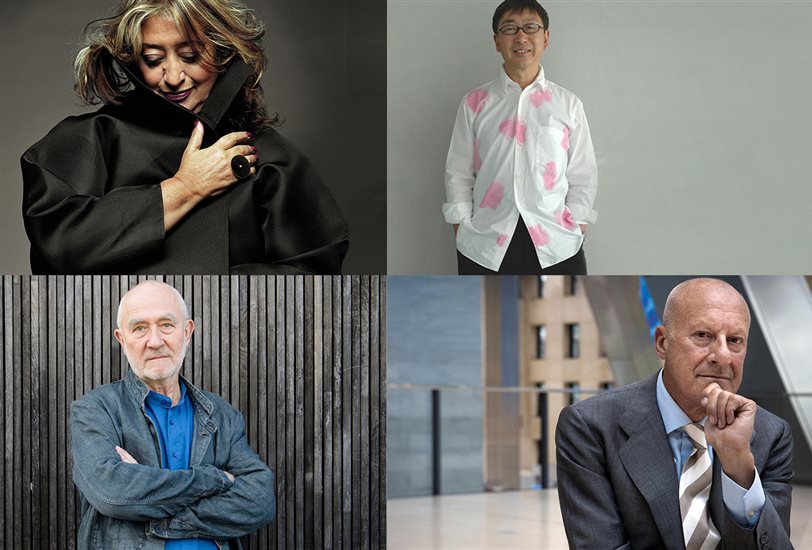Los arquitectos Zaha Hadid, Toyo Ito, Peter Zumthor y Norman Foster 
