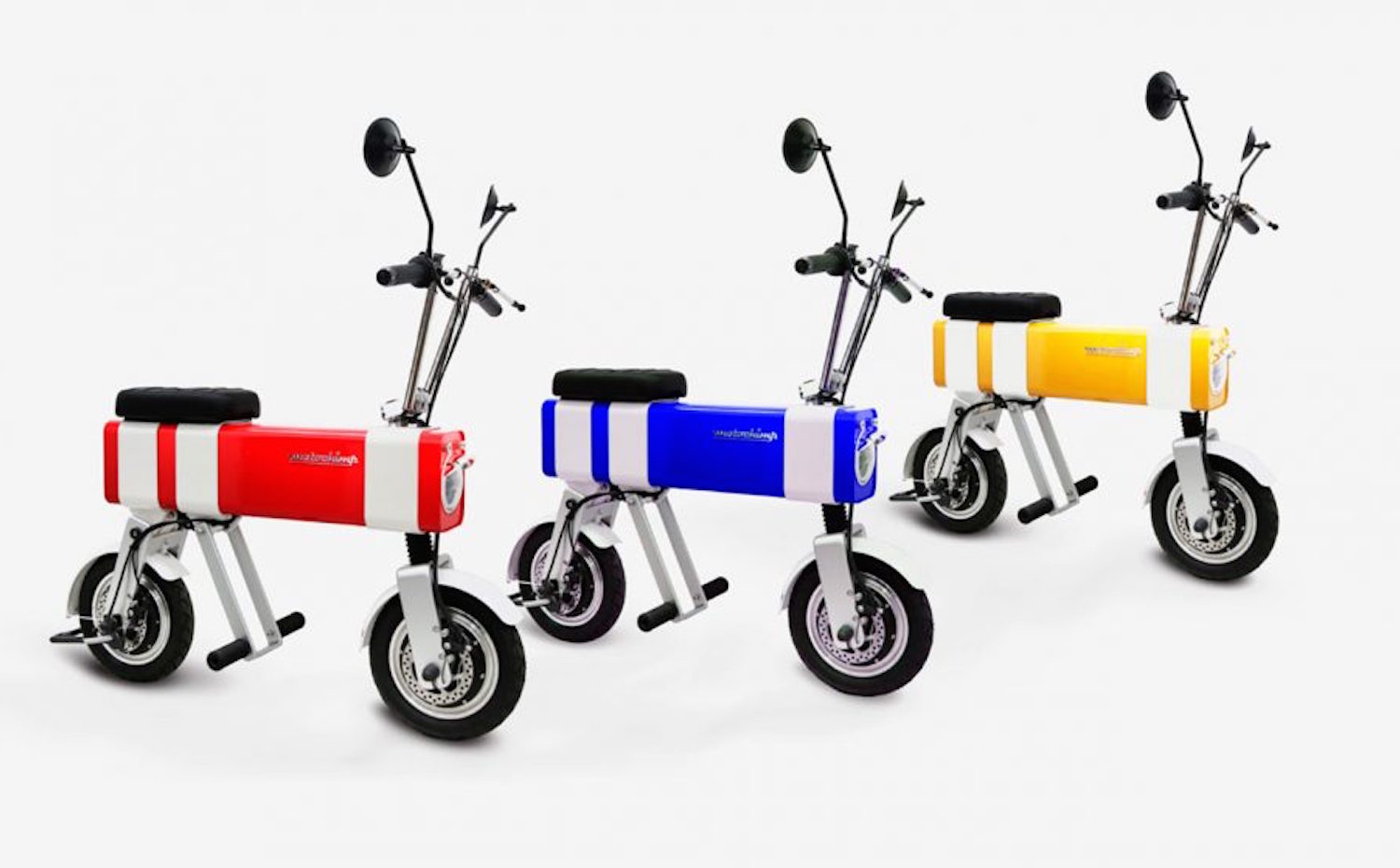 motochimp. Rojo, azul y amarillo, los tres colores a los que se pone a la venta 