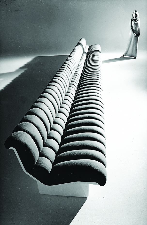 Lombrico - design Marco Zanuso 02. Sofá Lombrico, de Marco Zanuso (1967)