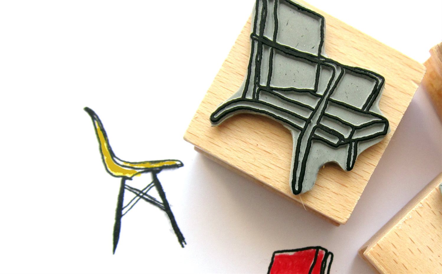 852ec068ff1c49d9a4e289c1eb4b1f22. Sellos para que estampen las sillas clásicas del diseño contemporáneo, de Tuukku Design