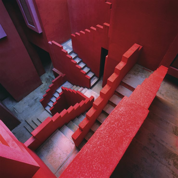 Patio interior de La Muralla Roja de Ricardo Bofill.