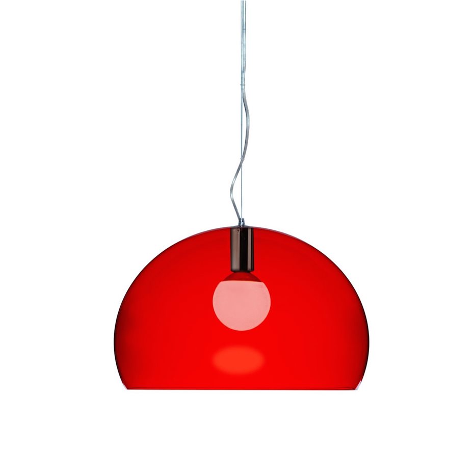 cado modern furniture 9031 fly ceiling lamp kartell ferruccio laviani k3 red. La Kartell Fly Pendant Lamp, de Ferruccio Laviani, editada por CADO Modern Furniture en rojo