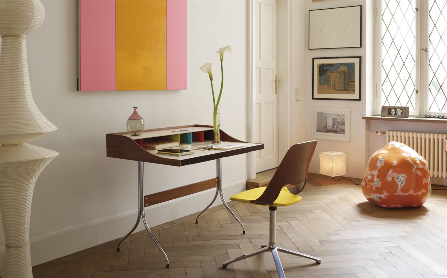 Home-Desk,-Jill-Fourstar 175270 master. Escritorio Home Desk, un diseño de George Nelson de 1958 que edita Vitra