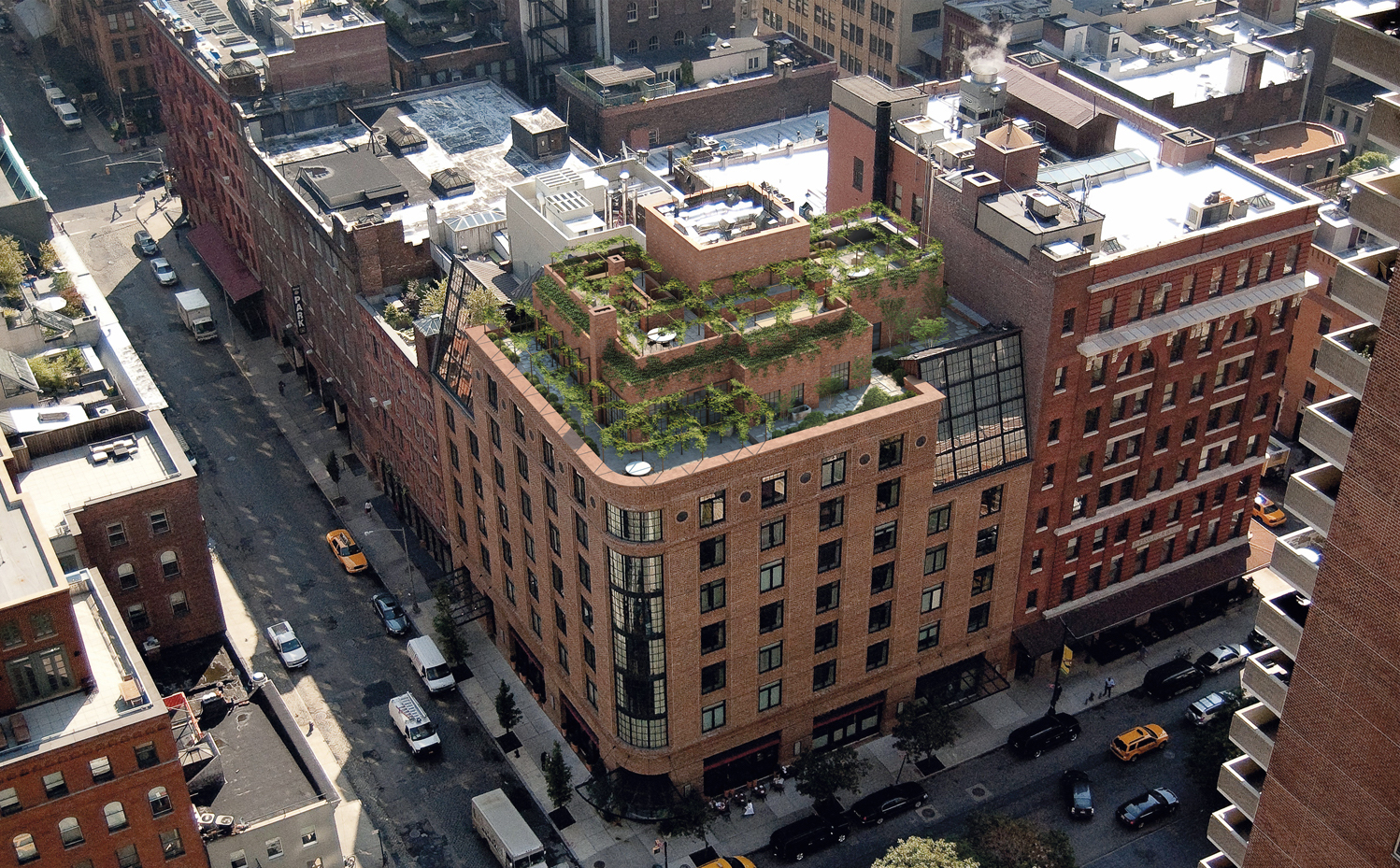 TribecaPenthouse3. La estética industrial conecta con la imagen del edificio y el barrio que alojan el ático