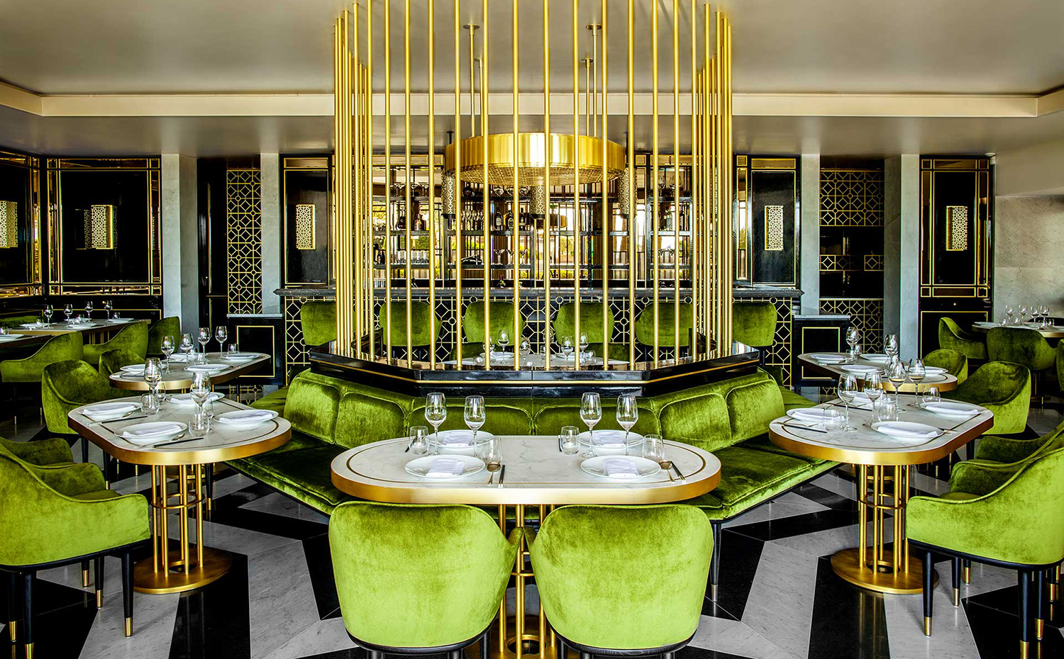 Restaurante Song Qi en Mónaco, diseño de Emil Humbert y Christophe Poyet