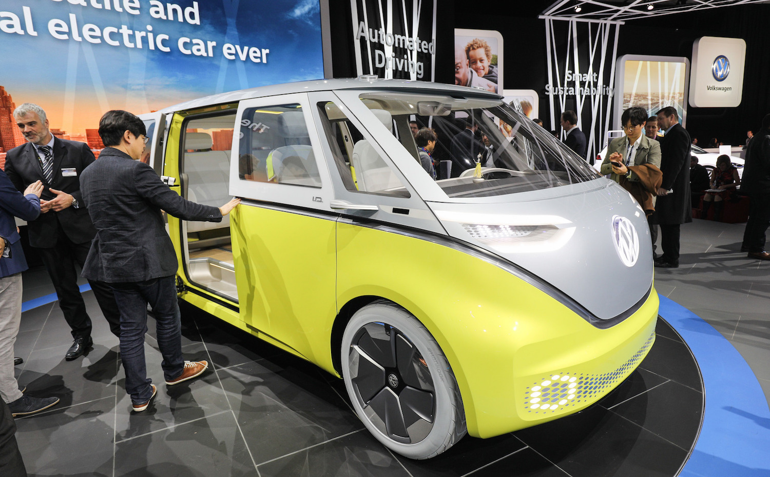 ID BUZZ2. El I.D. BUZZ durante su presentación en el Salón NAIAS de Detroit