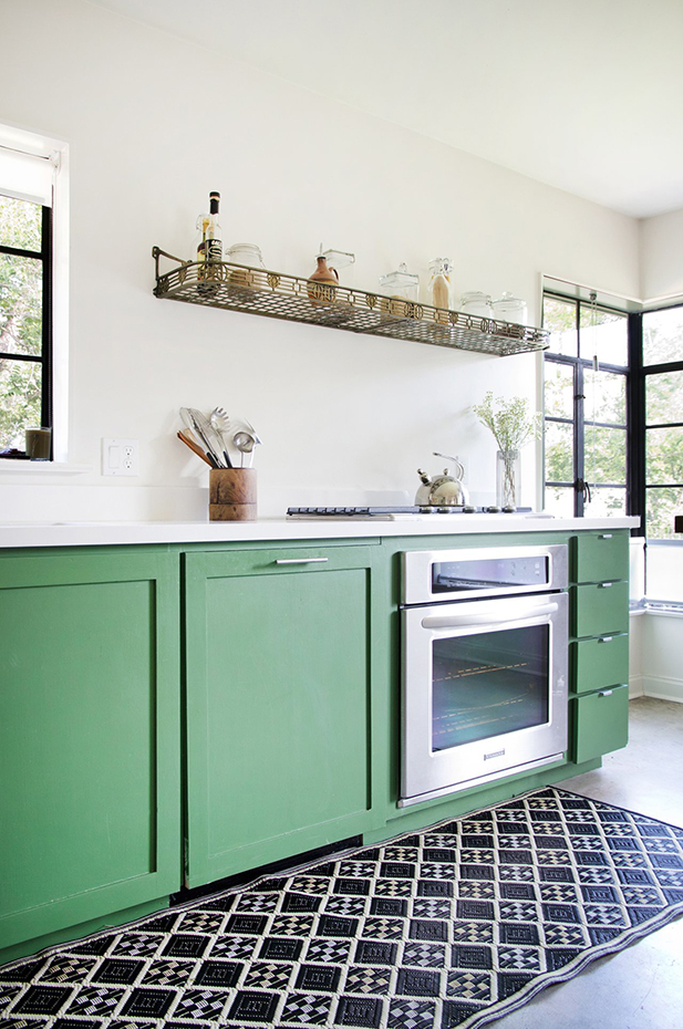 Alimentos y verde en la cocina, una conexión muy natural