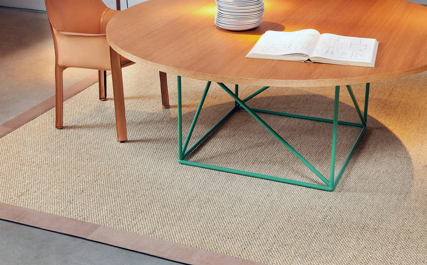 Alfombras de Sisal Kitsune Alfombras KP. Las fibras vegetales aportan naturalidad al hogar. Esta de sisal es de la colección Kitsune, de Alfombras KP