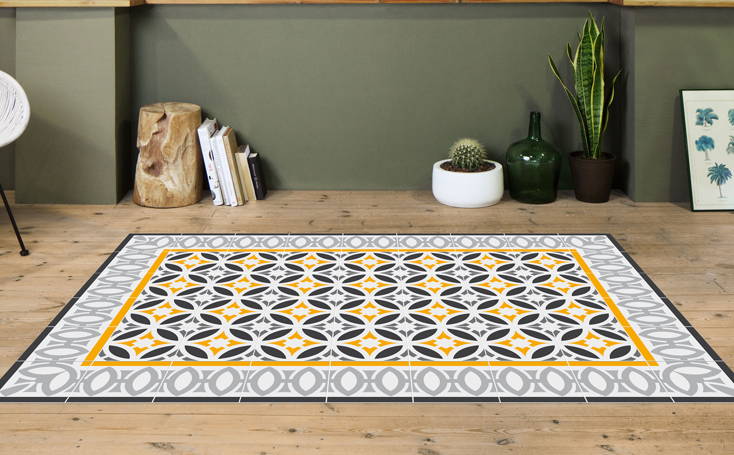 letamedi hidrauliktiles.com. Crear una alfombra con baldosas hidráulicas es muy fácil con piezas como las de la colección Letamedi, de Hidrauliktiles