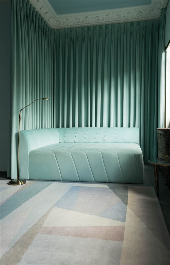 Paul Smith x The Rug Company - Split Light Rug - . Esta alfombra de tonos neutros, de Paul Smith para The Rug Company, es una elección muy sofisticada