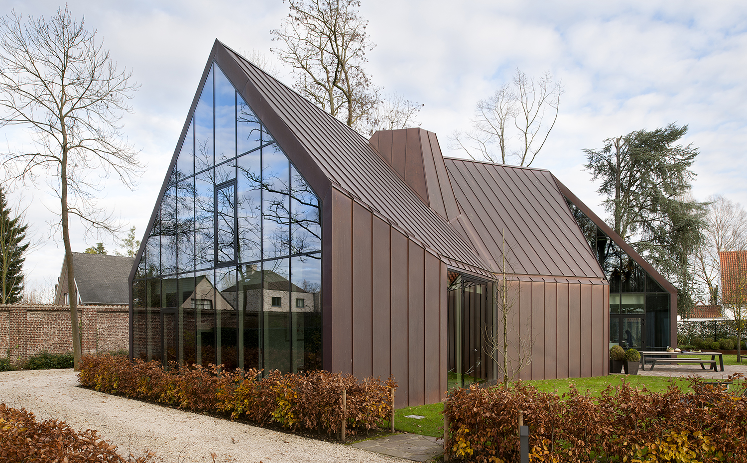 Casa VDV en Gante (Bélgica), de Graux & Baeyens Architecten. Premios Europeos del Cobre en la Arquitectura