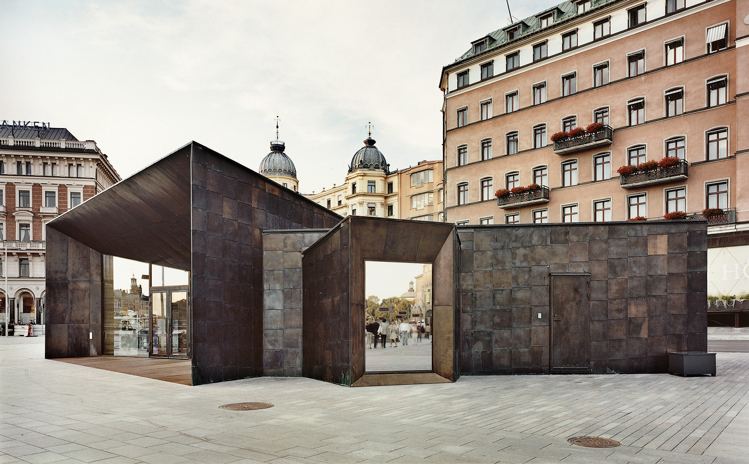 Nuevos edificios de la terminal de ferry de Estocolmo, de Marge Arkitekter. Premios Europeos del Cobre en la Arquitectura