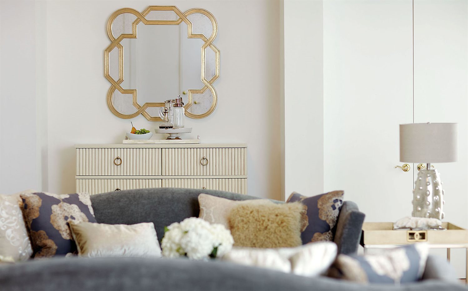 Salón con muebles de Bernhardt
