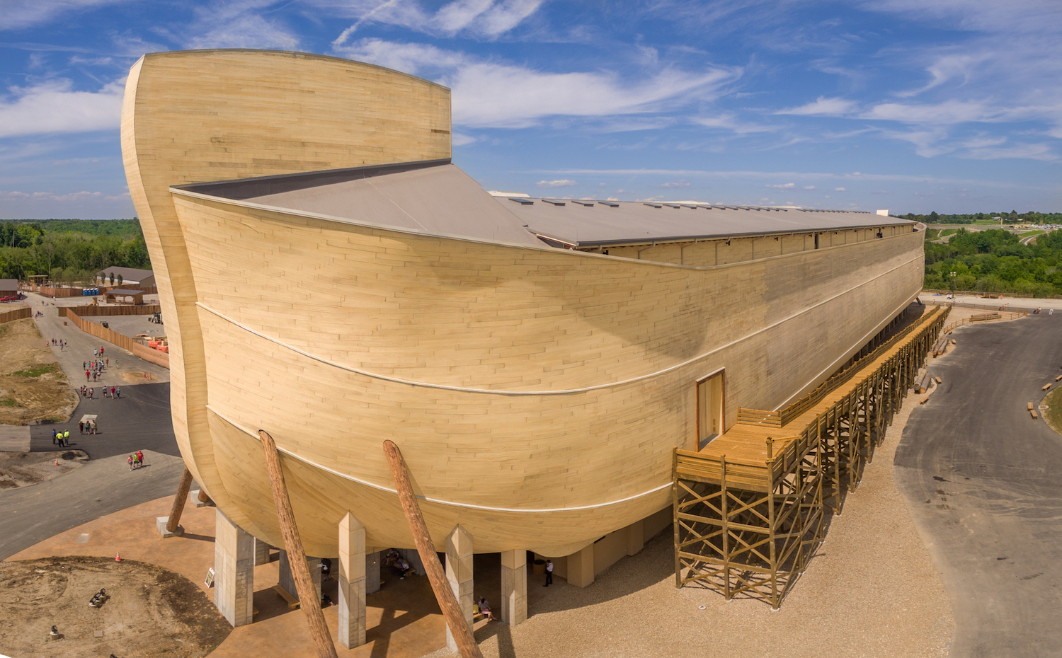 Los carpinteros pertenecen al grupo religioso amish. proyecto Ark Encounter