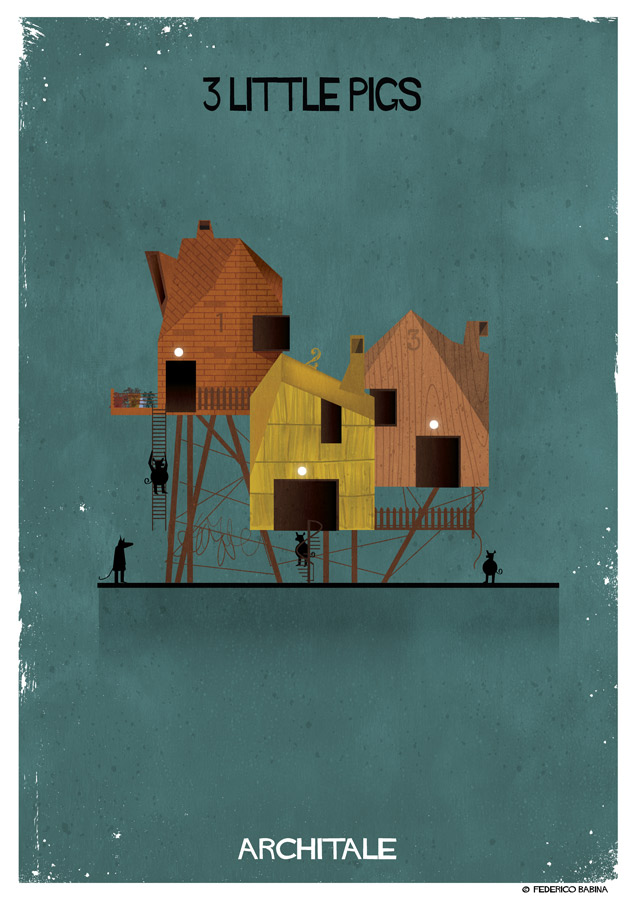 Architale 'Los tres cerditos de Federico Babina