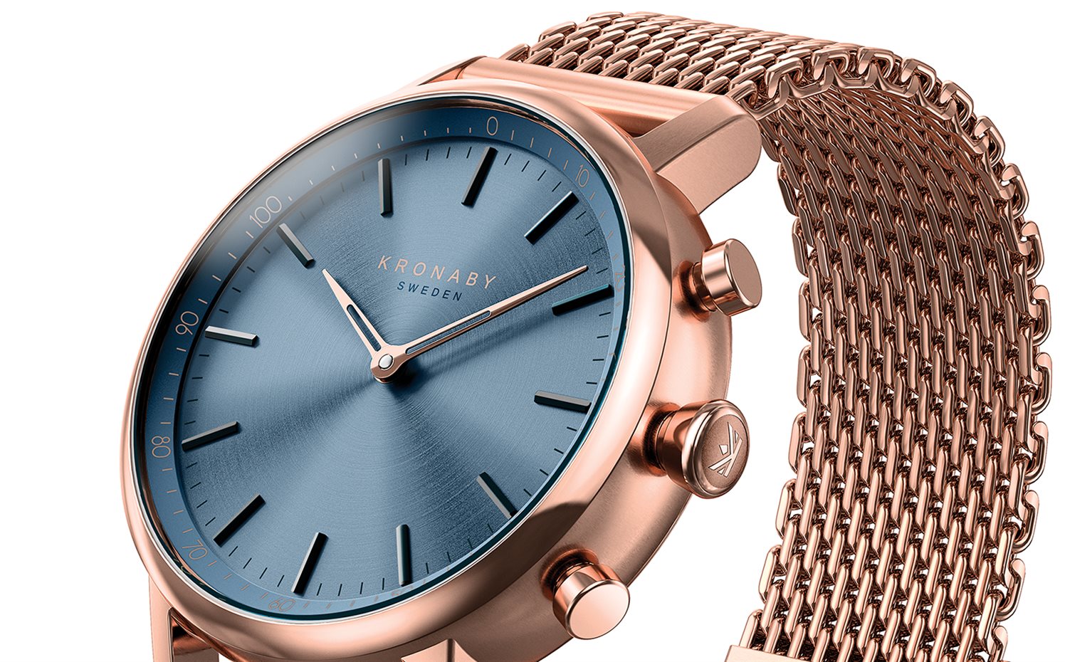 20161215 Carat Perspective Blue Rose Milanese. Modelo Carat, el mas refinado de la colección