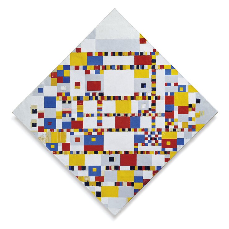 El cuadro 'Victory Boogie Woogie', de Mondrian.