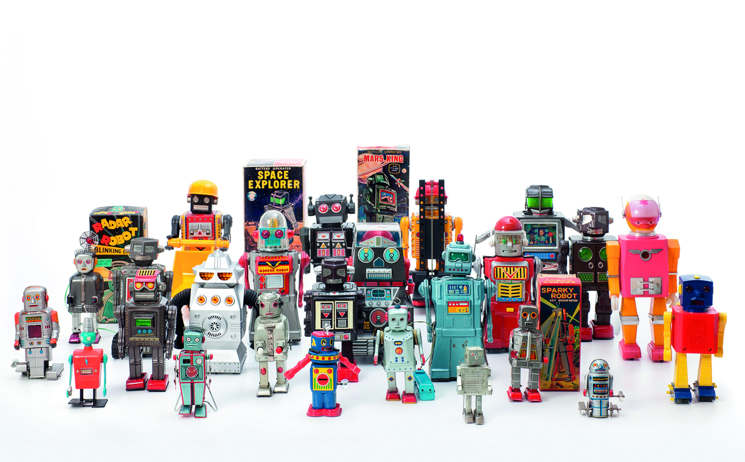 robots. Antiguos juguetes robot. Fabricados entre 1956 y 1980 
