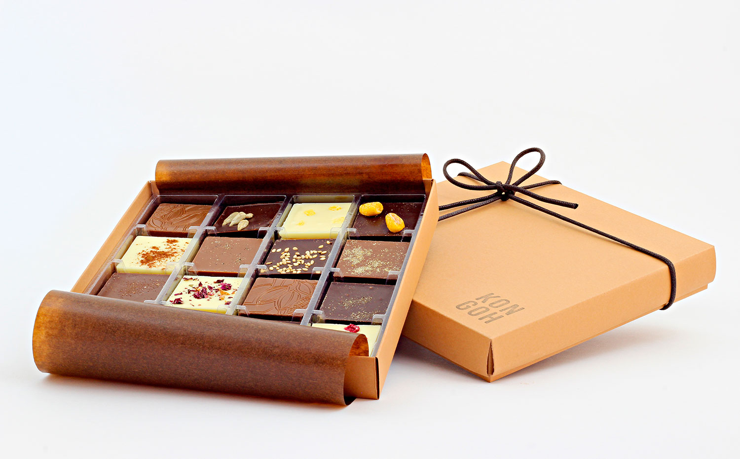 Bombones. Auténtico chocolate belga hecho a mano desde un obrador de Barcelona. Kongoh