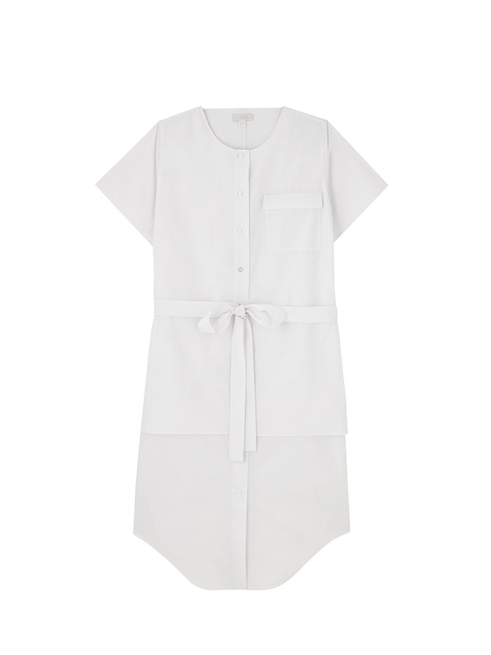 Minimal crisp popin dress RGB. Vestido minimal