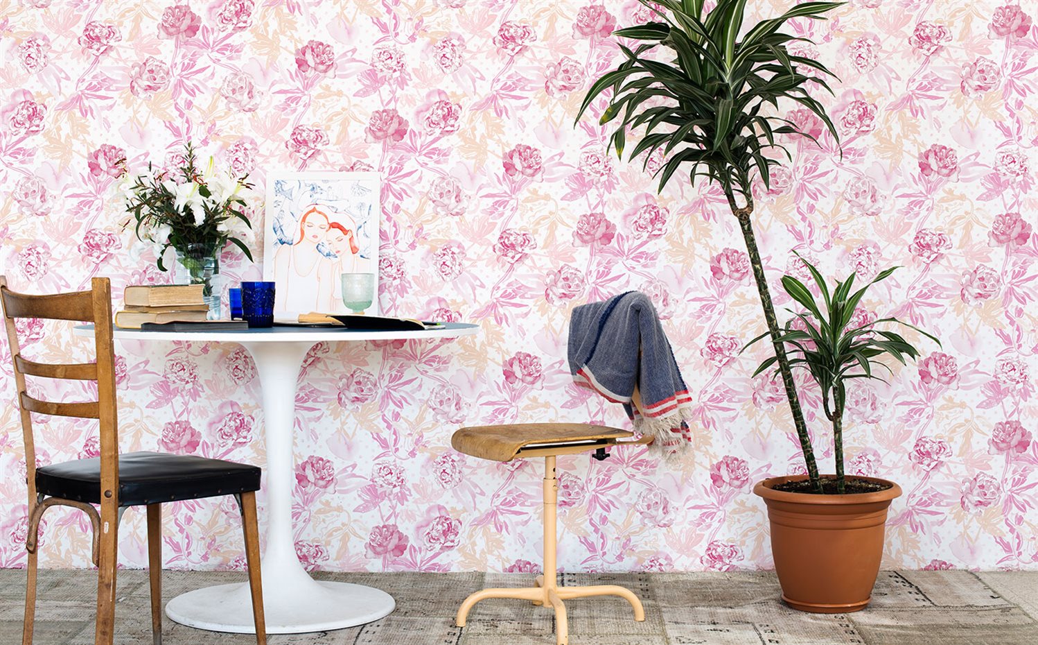 laracostafreda coordonne 10 highress. Papel pintado Roses Pink para Coordonné (2015)