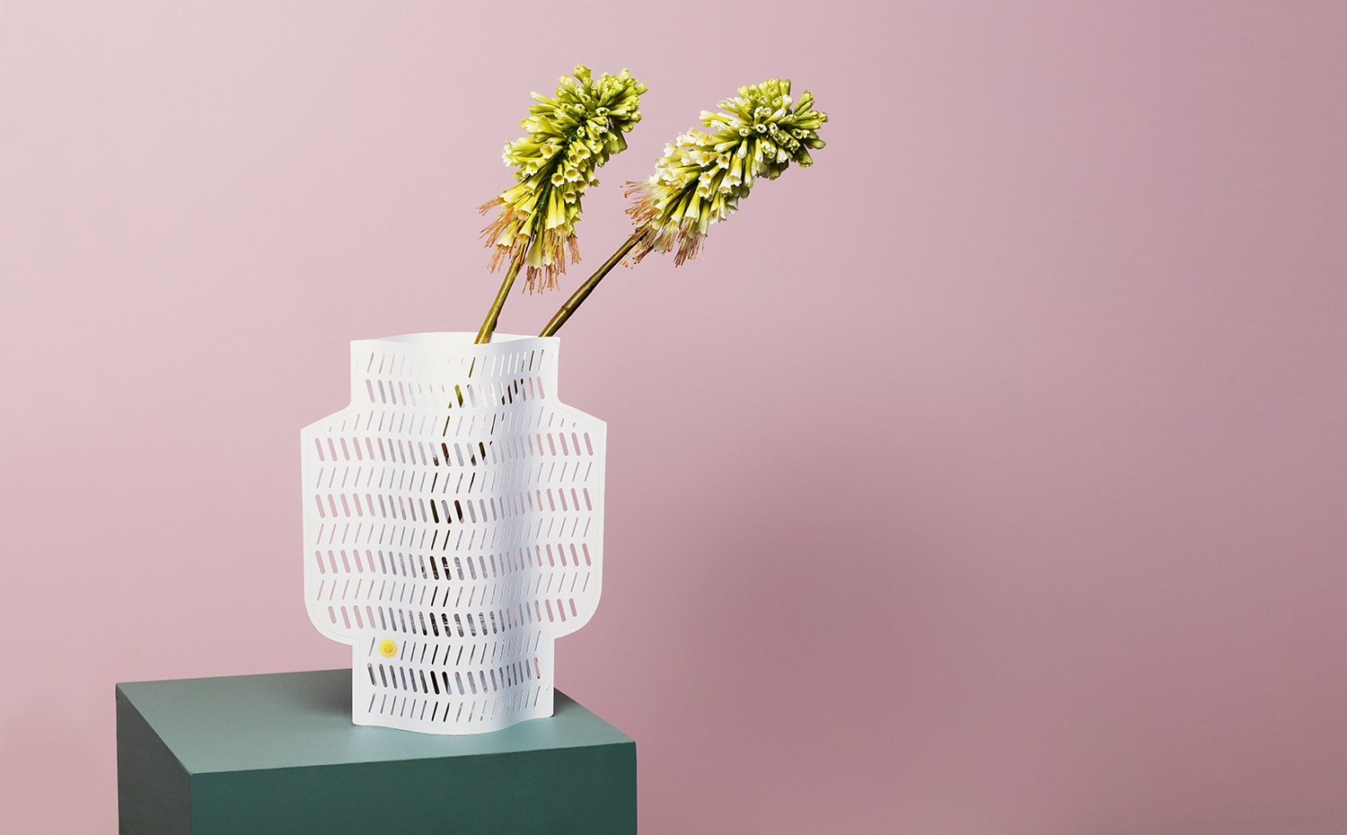 Coral Paper Vase