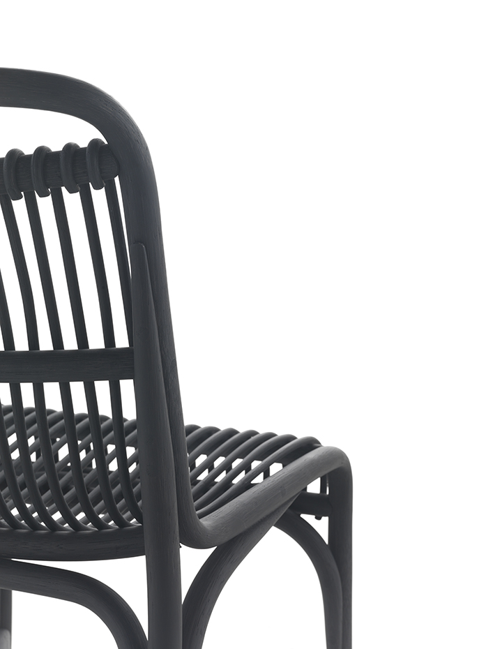 Expormim. Gata chair by Miguel & Gonzalo Milá 06. Gata resulta de la búsqueda del equilibrio entre componentes, forma y calibres de la caña de ratán para conseguir un conjunto armónico