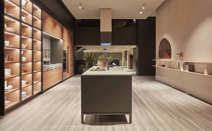 La nueva tienda dedica 600 metros cuadrados para mostrar una selección de cocinas Dada