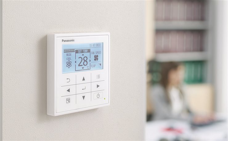 Sistema de monitorización del consumo CZ-RTC3 para las gamas PAC-i y ECO-i, de Panasonic.