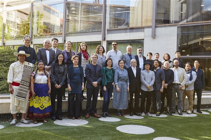 Los 26 finalistas al completo en la sede del COAM en Madrid